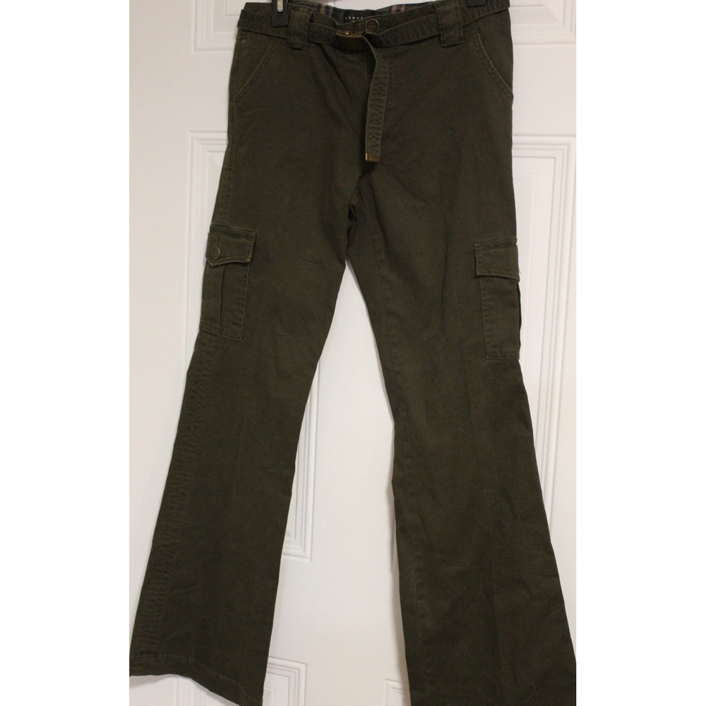 Sanctuary Womens Olive Green Wide Leg Cargo‎ Pants with Belt *SZ 31 - Picture 6 of 7